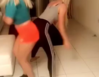 Twerking Girls Leapfrog and Faceplant