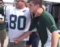 Jets Fan Headbutts Into Gong
