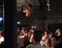 fall from ceiling club