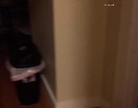 Drunk girl eating pizza in bed