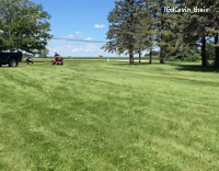 Three Wheeler Pulls A Man On A Folding Table Who Then Falls Off