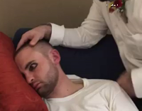 Guy fell asleep drawn on eyes