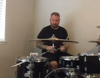 Drummer Opens Beer With Drumstick and Drinks After Drum Solo