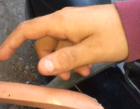 Two Drunk Guys Throw A hot dog at a car