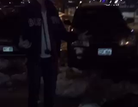 Athlete Guy Jumps Onto Box and Falls Down