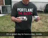 Snapchat Story of Epic Drunk Guy In Green Jersey Steels Grill Food Workout With Pants Down