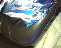  Sleeping friend wrapped inside tin foil