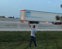 Man on highway ask about my weiner