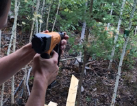Guy nail gun opens beer