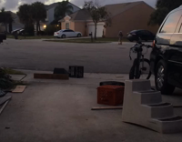 Orange Crocs Homemade Ramp Scooter