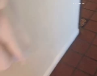 White Dog Found Alone In Shower