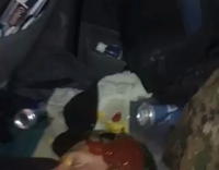 Drunk Guy Passed Out Covered In Ketchup and Mustard