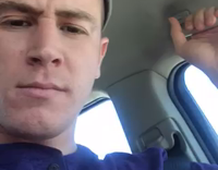 Cat In Car With Yellow Lense Sunglasses