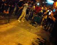 Drunk guy shopping cart