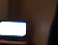 Collab DPDT - Guy Trying To Knock Down Bottle With Shoe But Hits Tv