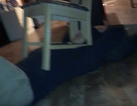 drunk man chair on face