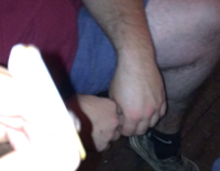 drunk man eats cigarettes