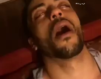 Maple Syrup Poured Down Passed Out Guy's Mouth