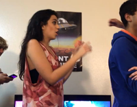 Golden State Jersey Girl Gets Punched