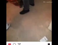 Sleeping guy gets slapped by hand full of whipped cream