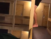 Man Jumps From Second Story Into Couryard Pool